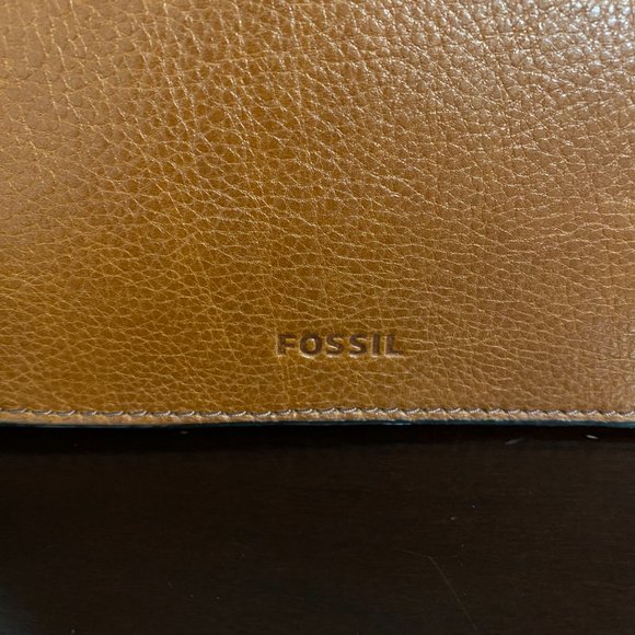 Fossil Bags Fossil Wiley Top Handle Brown Leather Satchel Crossbody